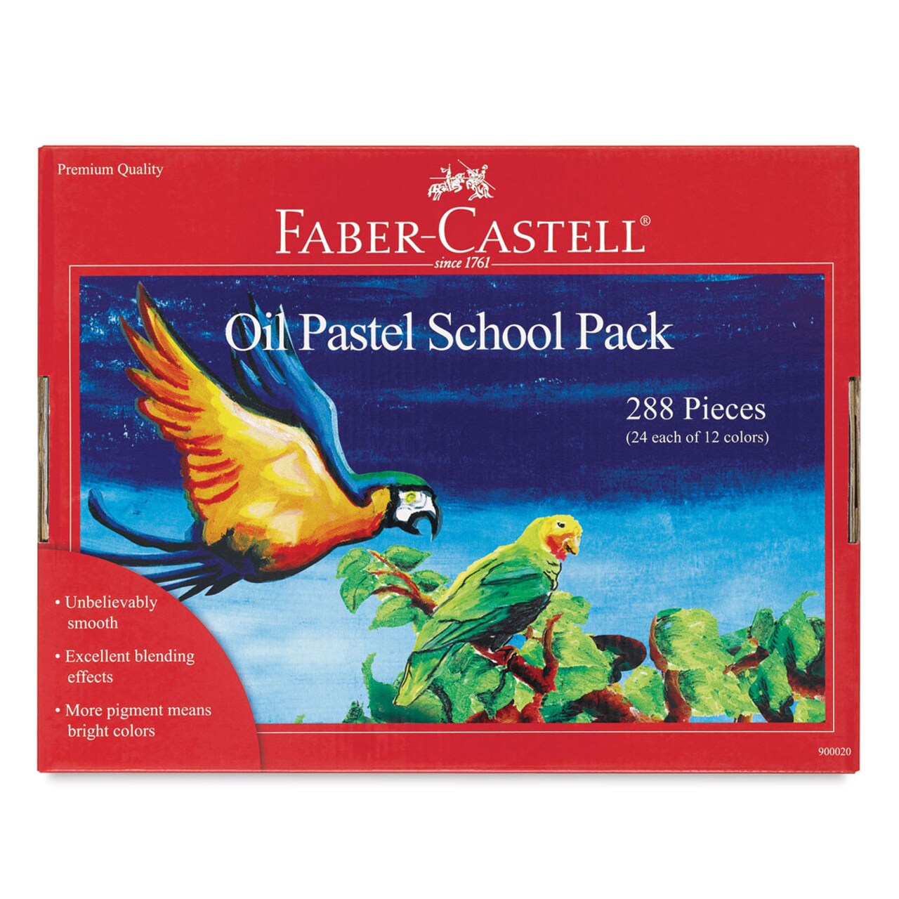 Faber-Castell Grip Oil Pastel Set - Assorted Colors, Classroom Pack, Set of 288